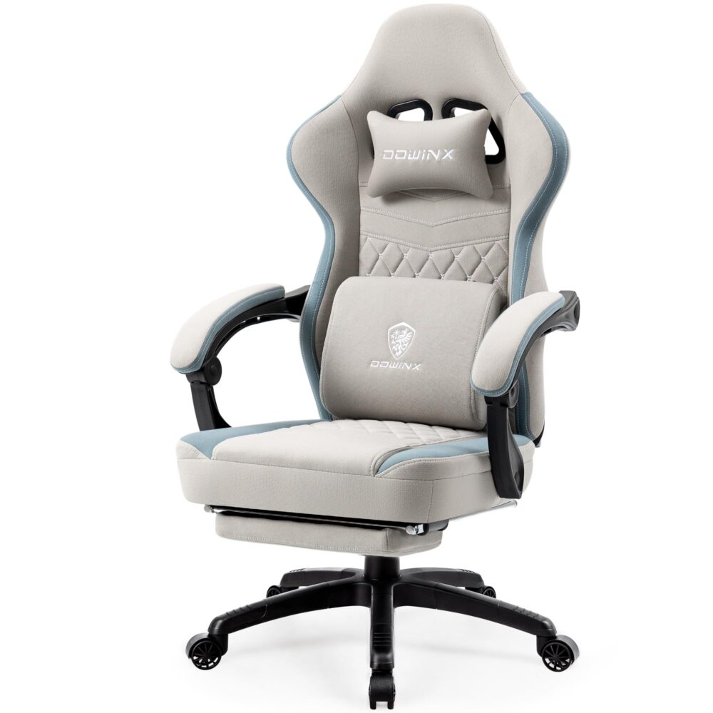 Dowinx Gaming Chair Breathable Fabric Computer Chair - Image 2