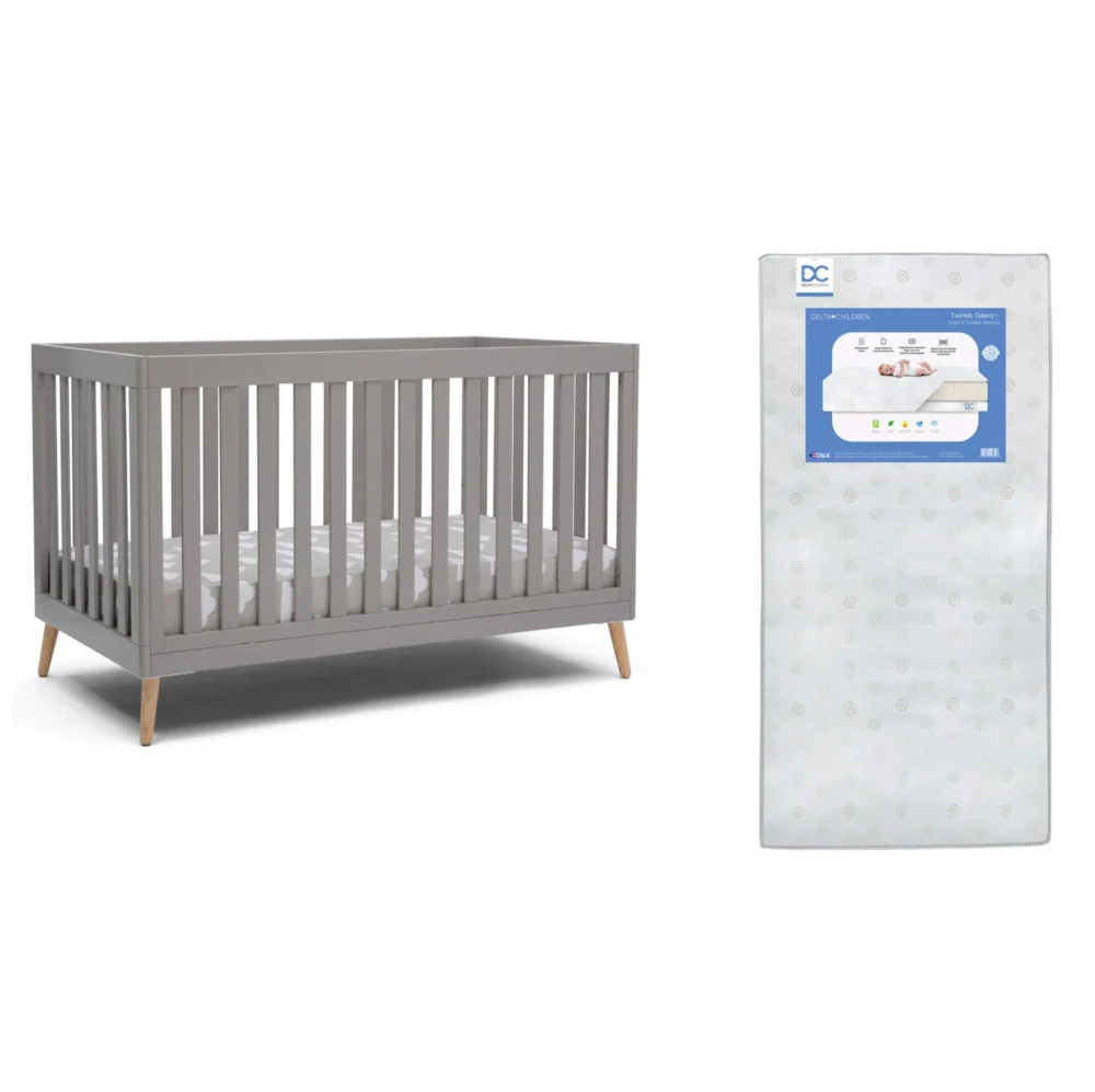 Essex 4-in-1 Convertible Baby Crib with Toddler Mattress - Image 3