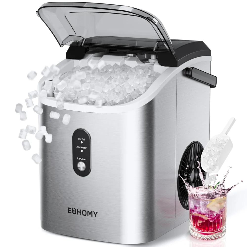 EUHOMY Nugget Ice Maker Countertop with Handle - Image 2