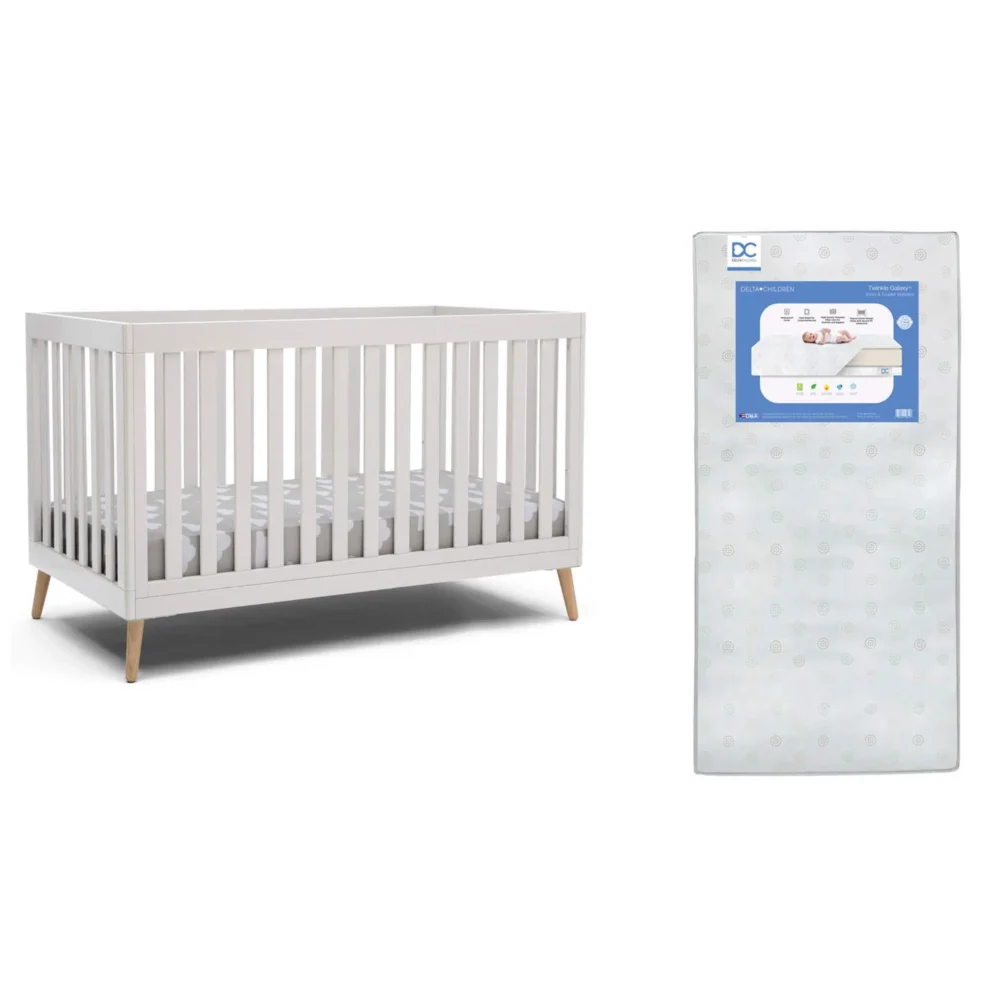 Essex 4-in-1 Convertible Baby Crib with Toddler Mattress - Image 2