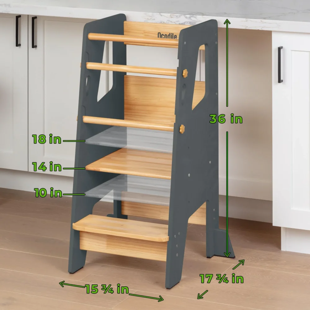 Ocodile Toddler Standing Tower with Safety Feet - Image 4