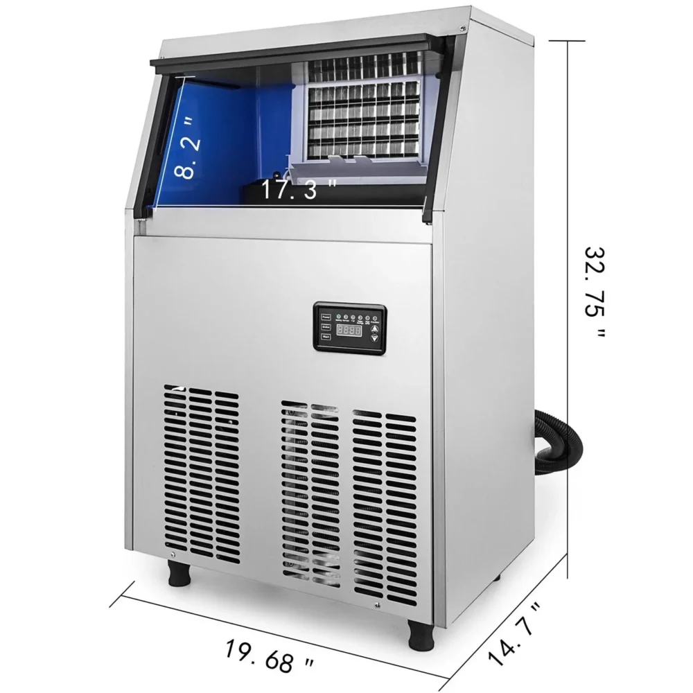 33-lbStorage Ice Maker 80-lb Freestanding Cubed Ice Maker (201 Stainless Steel) - Image 13