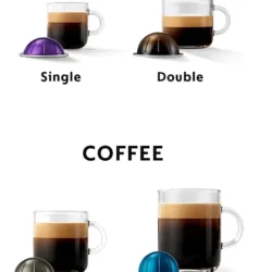 Nespresso Vertuo Plus Coffee and Espresso Maker by De’Longhi, Grey with Aeroccino Milk Frother - Image 6