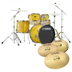 RDP2F5YL Rydeen 22" Bass Drum 5-Piece Shell Pack Mellow Yellow - Image 10