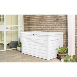 Keter XXL 230 Gallon Deck Storage Box Outdoor Patio Container White - Image 10
