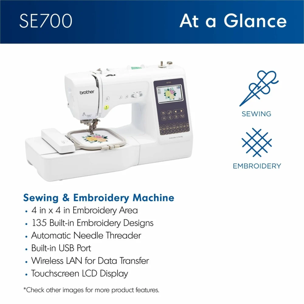 SE700 Computerized Sewing & Embroidery Machine - Image 6