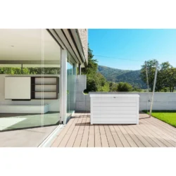 Keter XXL 230 Gallon Plastic Deck Storage Container Box Outdoor Patio - Image 2
