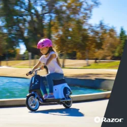 Purple, 12V Miniature Euro-Style Electric Scooter, Up to 8 MPH, for Ages 7+ - Image 8