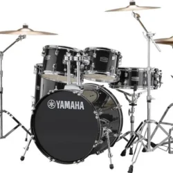 Rydeen 5-Piece Shell Pack with 20"Bass Drum, Black Glitter