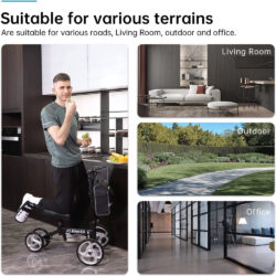 Elenker Knee Walker Steerable Medical Scooter Crutch Alternative - Image 4