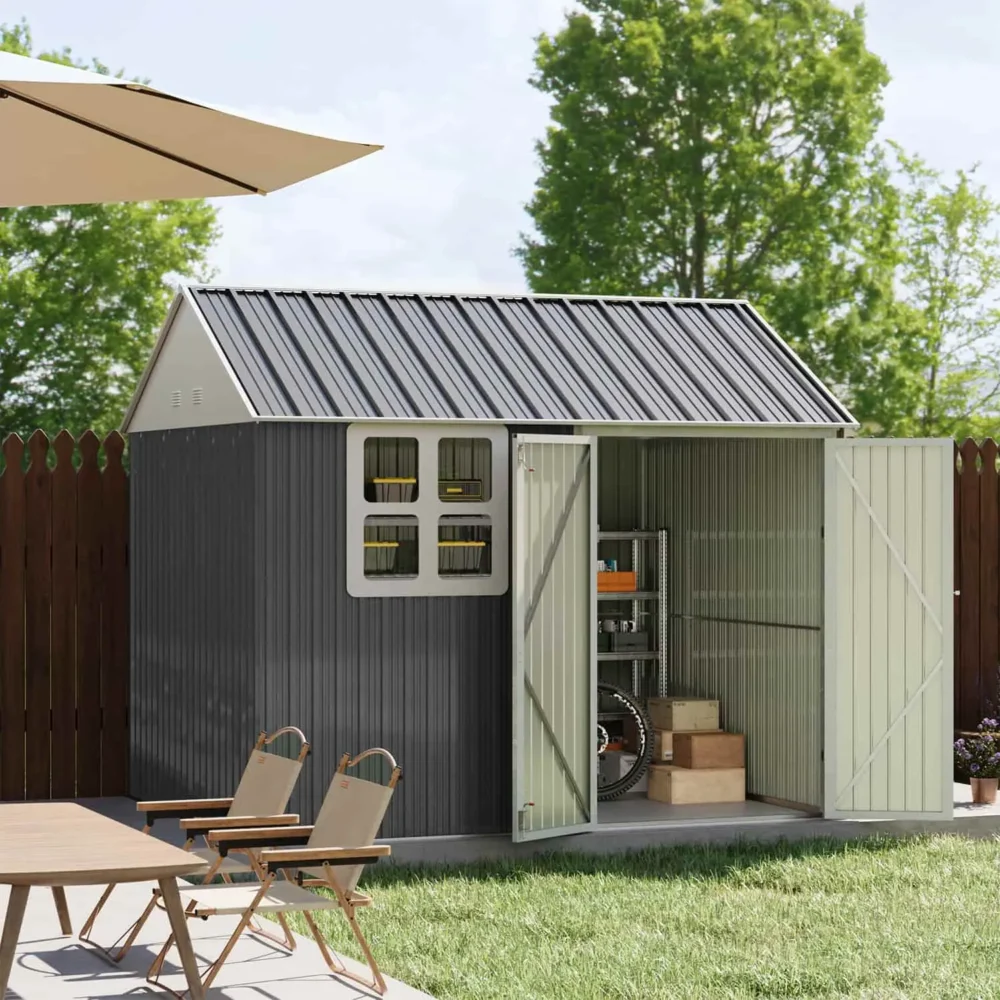 Patiowell 10x8 Shed with Windows - Garden Storage Solution - Image 3