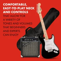 Squier Sonic Stratocaster Pack (Black) - Image 3