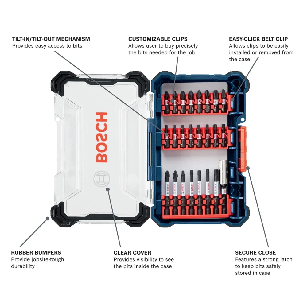 BOSCH CLPK22-120 12V Max Cordless 2-Tool 3/8 in. Drill/Driver and 1/4 in. Impact Driver Combo Kit with 2 Batteries, Charger and Case,Blue - Image 51