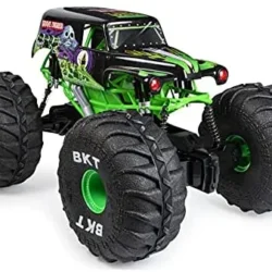 Monster Jam, Official Mega Grave Digger All-Terrain Remote Control Monster Truck with Lights - Image 14
