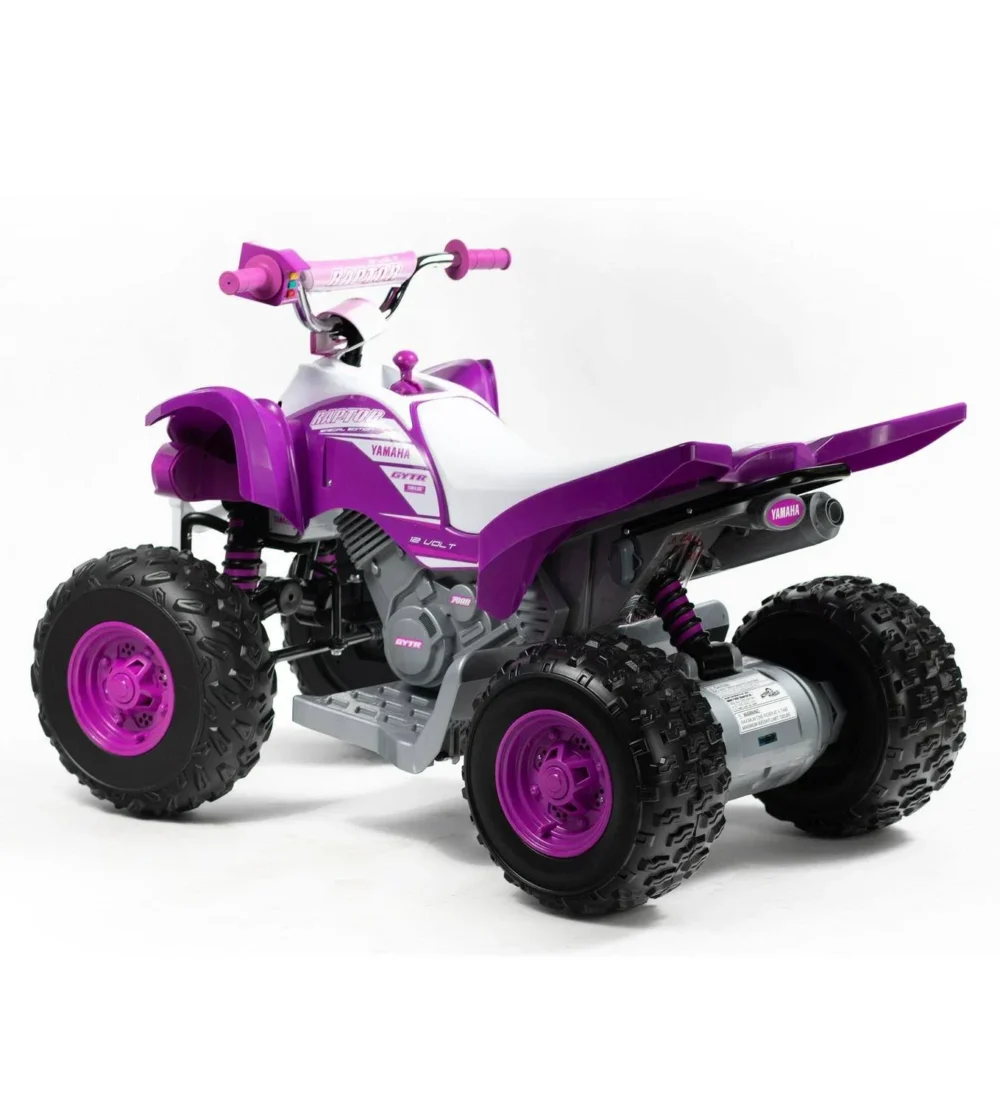 ATV 12-Volt Battery-Powered Ride-On ATV - Purple and White for Girls Ages 3-5 Years, Size: 12V - Image 3