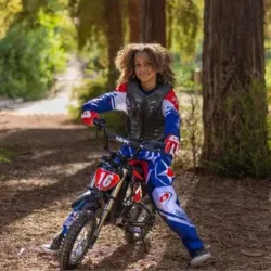 DK1 Electric Dirt Bike for Kids Ages 3-10, Red - Image 4