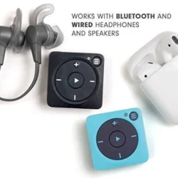 Mighty Vibe Spotify and Amazon Music Player – Bluetooth & Wired Headphones – 1,000+ Song Storage – No Phone Needed – Blue - Image 5
