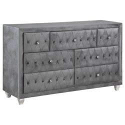 Coaster Deanna 5-Piece Queen Bedroom Set Grey - Image 9
