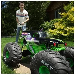 Monster Jam, Official Mega Grave Digger All-Terrain Remote Control Monster Truck with Lights - Image 16