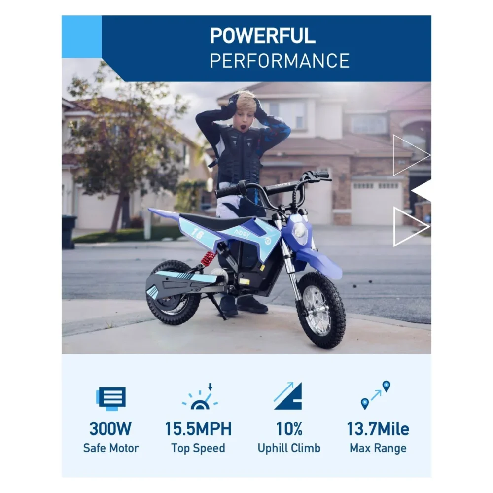 DK1 36V/4Ah 300W Electric Dirt Bike for Kids - Image 2