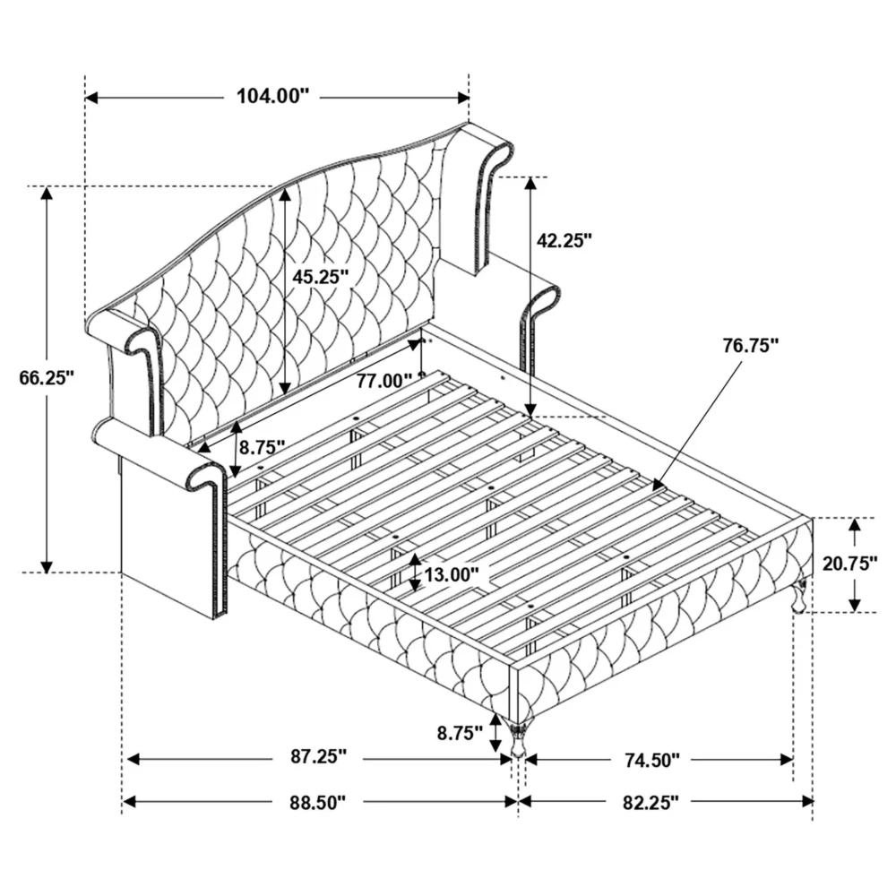 Coaster Deanna 4-Piece Eastern King Bedroom Set Black - Image 13