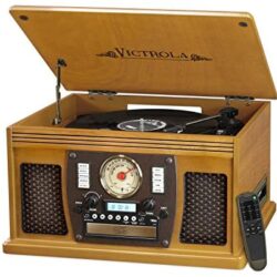 Victrola 8-in-1 Bluetooth Record Player & Multimedia Center, Built-in Stereo Speakers – Turntable, Wireless Music Streaming - Image 29