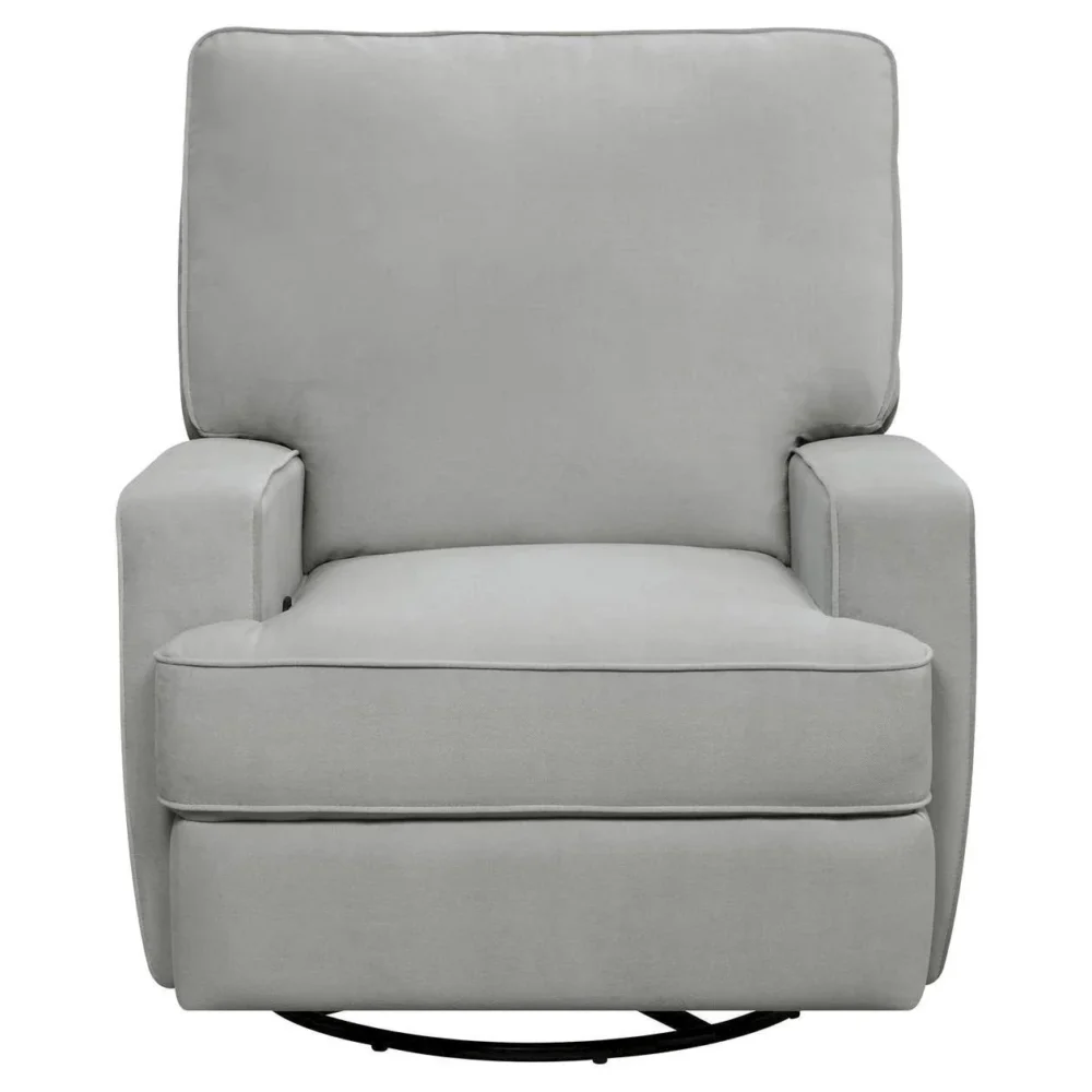 LuAnn Swivel Gliding Recliner Gray - Baby Relax