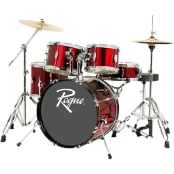 Rogue RGD0520 5-Piece Complete Drum Set Dark Red - Image 3