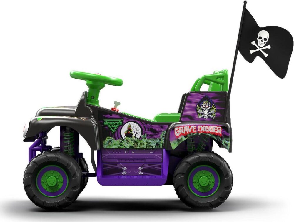 6 Volt Grave Digger Ride On Monster Truck ?with Authentic Monster Jam Graphics for Boys and Girls Ages 18-36 months - Image 4