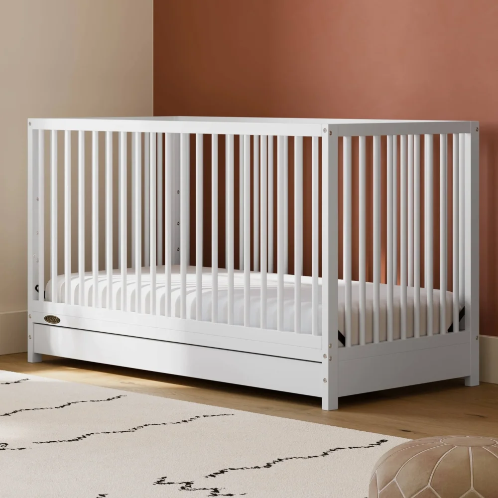 Graco - Teddi 5-in-1 Convertible Crib with Drawer - White - Image 4