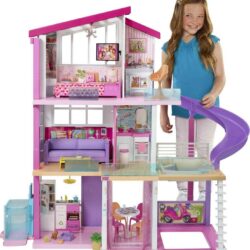 Barbie Dreamhouse Dollhouse With 70+ Accessories, Working Elevator, Lights and Sounds