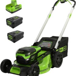 Greenworks 60V 21” Cordless (Self-Propelled) Lawn Mower , 2 x 4.0Ah Batteries and Dual Port Rapid Charger
