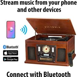 Victrola 8-in-1 Bluetooth Record Player & Multimedia Center, Built-in Stereo Speakers – Turntable, Wireless Music Streaming - Image 34