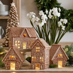 Handcrafted Gingerbread Village Houses