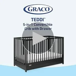 Graco - Teddi 5-in-1 Convertible Crib with Drawer - Black - Image 5