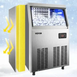 33-lbStorage Ice Maker 80-lb Freestanding Cubed Ice Maker (201 Stainless Steel) - Image 9