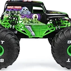 Monster Jam, Official Mega Grave Digger All-Terrain Remote Control Monster Truck with Lights - Image 19