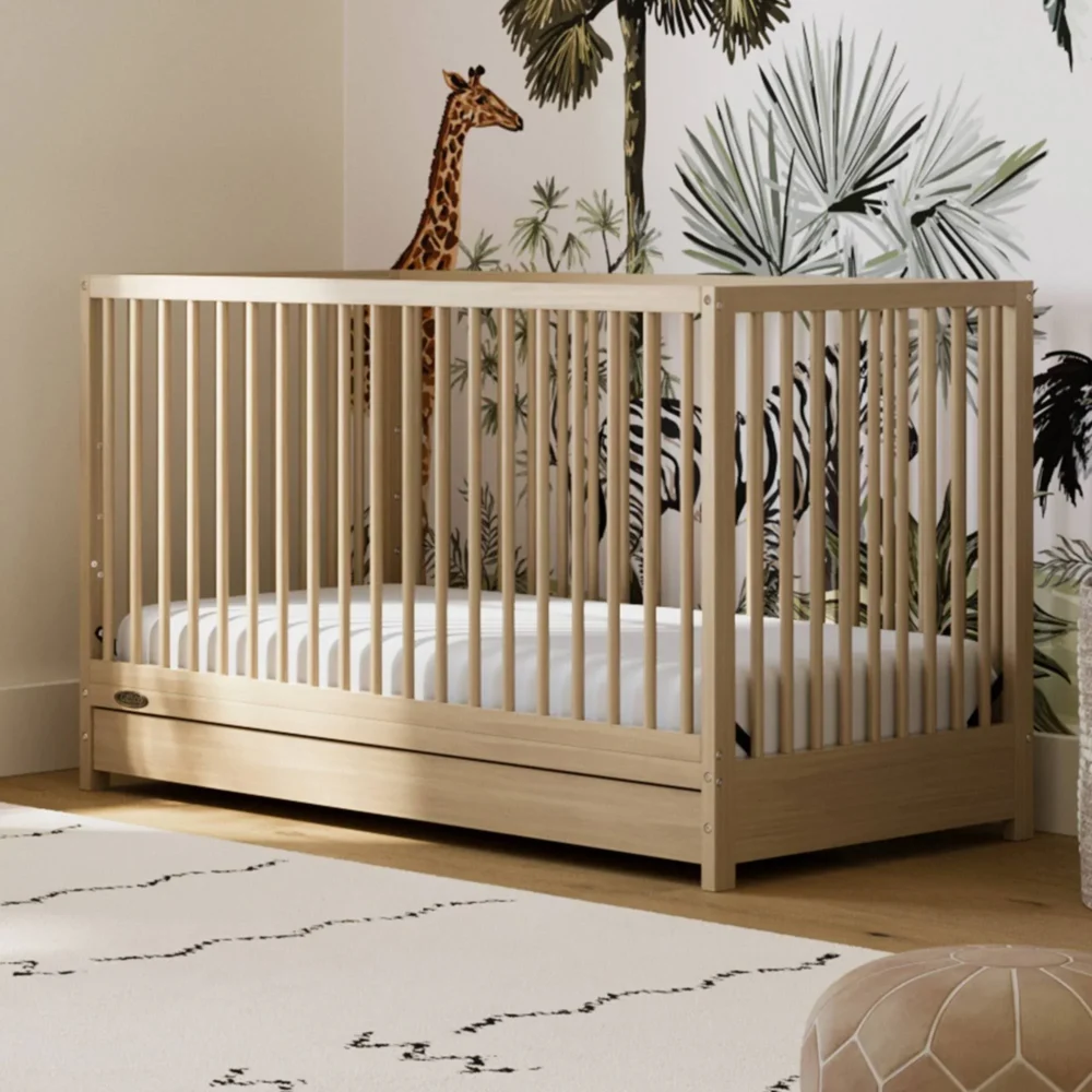 Graco - Teddi 5-in-1 Convertible Crib with Drawer - Driftwood - Image 8