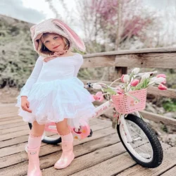Little Daisy 12 Inch Kids Bike for 2 3 4 Years Girls with Training Wheels - Image 10