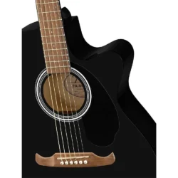 FA-135CE Concert Acoustic-Electric Guitar Black - Image 9