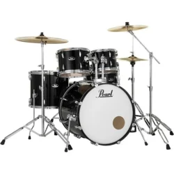 Pearl Roadshow 5-Piece Fusion Drum Set - Jet Black - Image 2