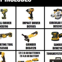 DEWALT 20V MAX Cordless 7 Tool Combo Kit with TOUGHSYSTEM Case, (1) 20V 4.0Ah Battery and (2) 20V 2.0Ah Batteries DCKTS781D2M1 - Image 4