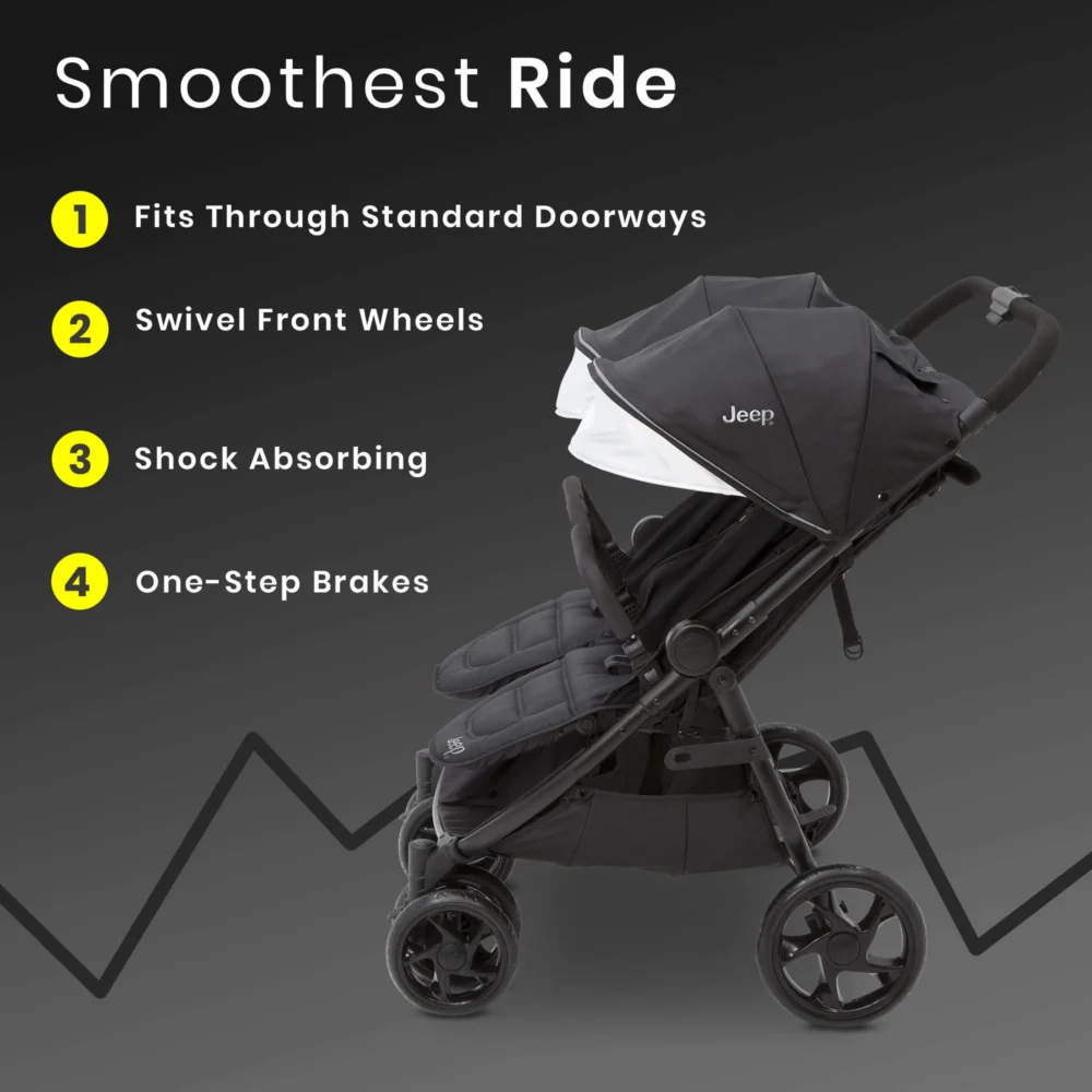 Jeep Destination Ultralight Side x Side Double Stroller - Image 5