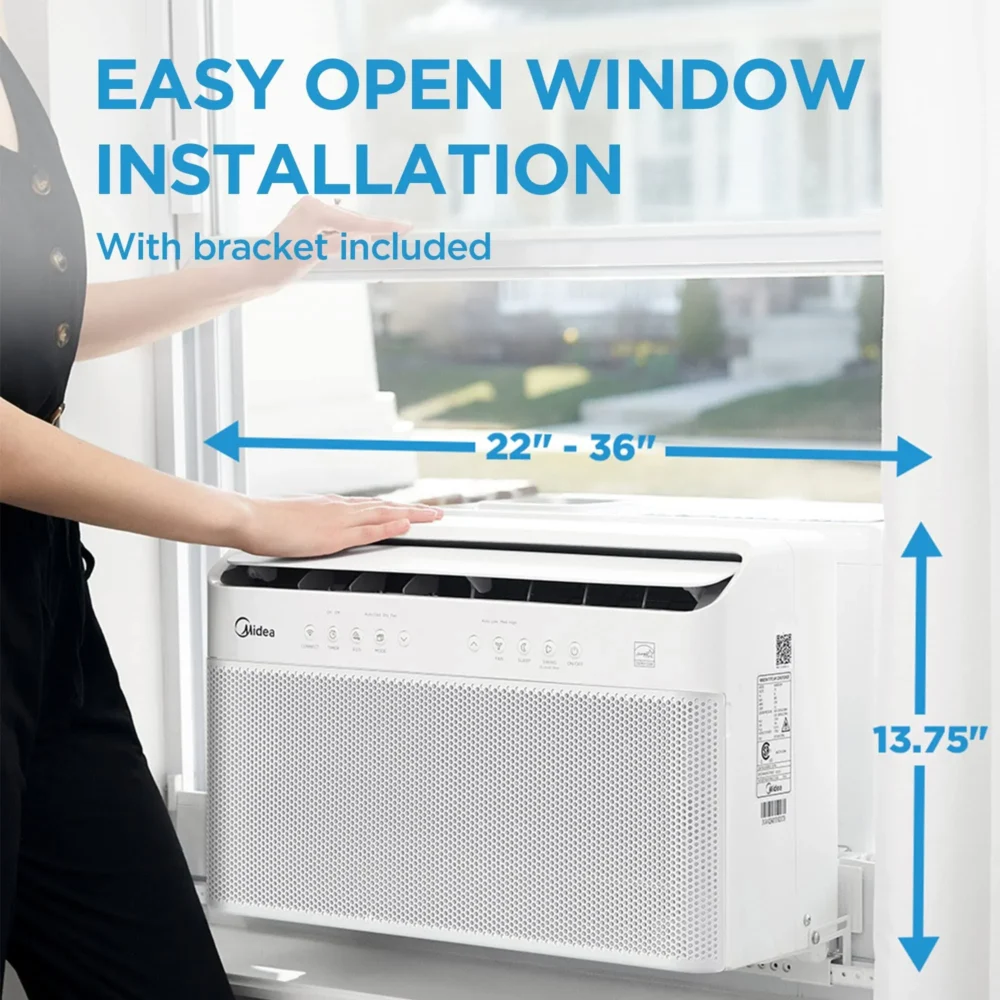 12,000 BTU U-Shaped Smart Inverter Window Air Conditioner - Image 3