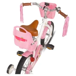 Little Daisy 12 Inch Kids Bike for 2 3 4 Years Girls with Training Wheels - Image 6