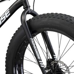Mongoose Malus Mens and Women Fat Tire Mountain Bike, 26-Inch Bicycle Wheels, 4-Inch Wide Knobby Tires, Steel Frame, 7 Speed Drivetrain, Shimano Rear Derailleur, Disc Brakes - Image 24
