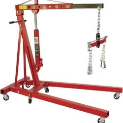 Strongway Hydraulic Engine Hoist with Load Leveler – 2-Ton Capacity, 1in.-82 5/8in. Lift Range - Image 4