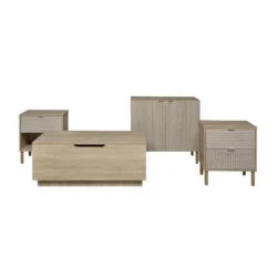 Sango Merk 2 Door Accent Cabinet, Brown - Image 5