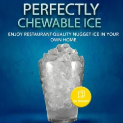 Gallery 44 lbs. Touchscreen Nugget Ice Maker - Stainless Steel Accent, EFIC256, Black - Image 2