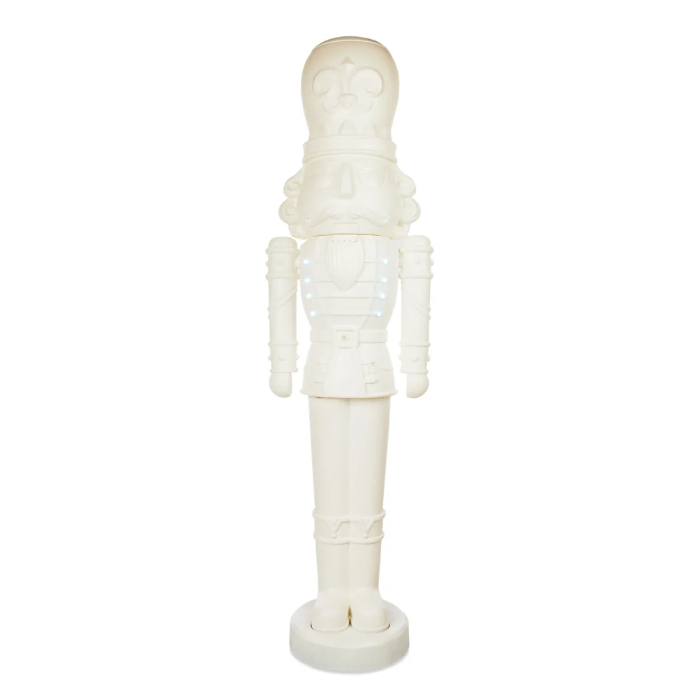 Animated White Nutcracker Blow Mold, 75 in, 6.25 ft, by Holiday Time